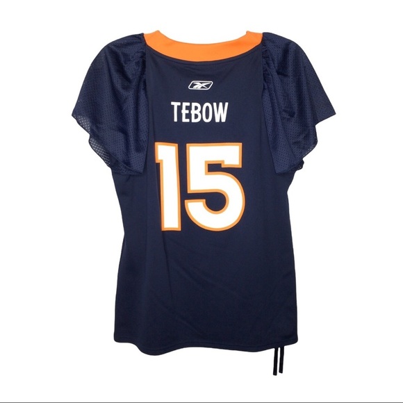 NFL DENVER BRONCOS JERSEY TIM TEBOW Reebok large Womens - Picture 2 of 9